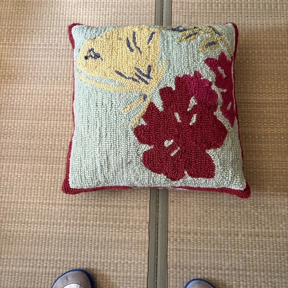 Floral Accent Pillow - Multicolor